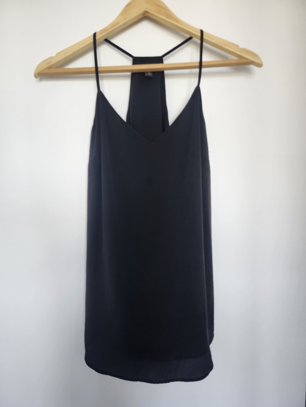 100% Silk Banana Republic Black Tank Top